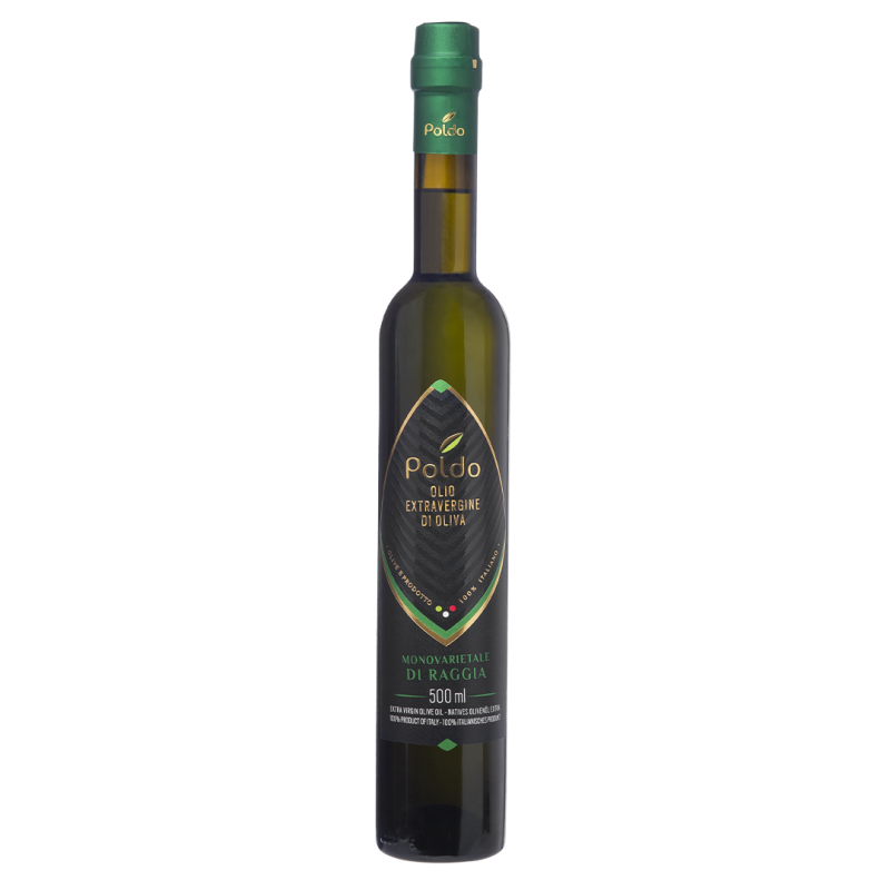 Olio Poldo MONOVARIETALE DI RAGGIA bottiglia da 500 ml