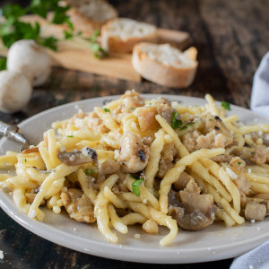 Trofie Salsiccia Funghi